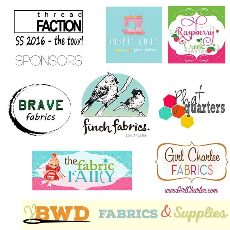 Thread Faction SS2016 Blog Tour Sponsors